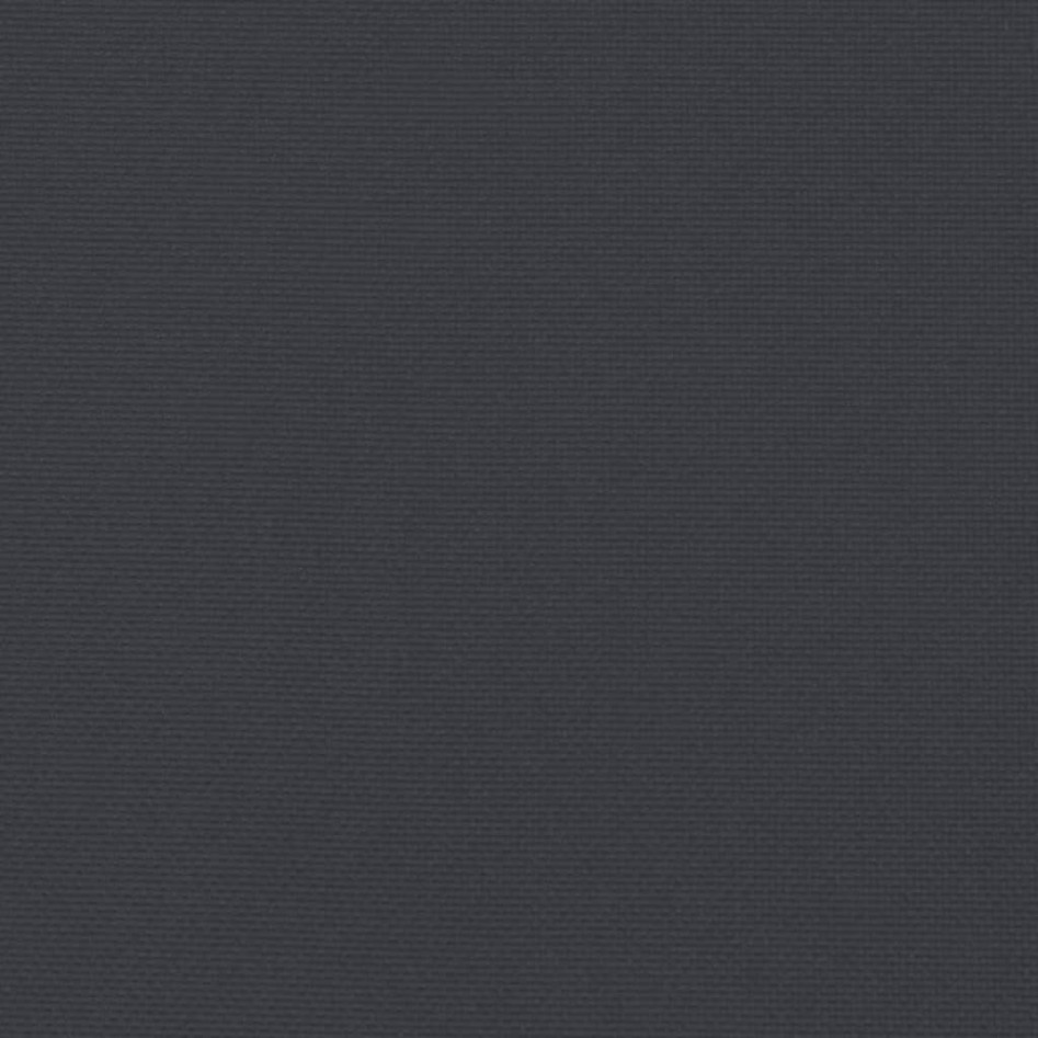 Cojines de banco de jardín 2 uds tela Oxford negro 180x50x7