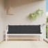 Cojines de banco de jardín 2 uds tela Oxford negro 200x50x7