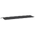 Cojines de banco de jardín 2 uds tela Oxford negro 200x50x7