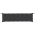 Cojines de banco de jardín 2 uds tela Oxford negro 200x50x7