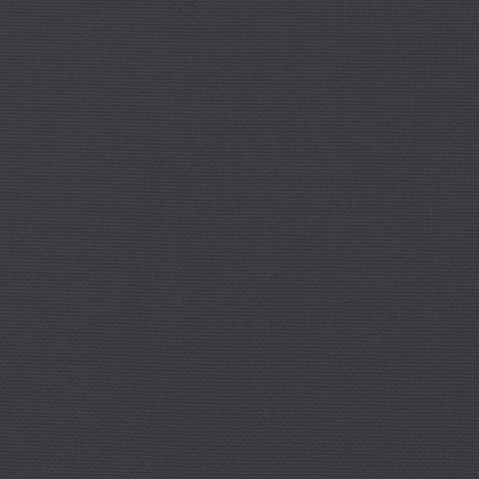 Cojines de banco de jardín 2 uds tela Oxford negro 200x50x7