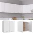 Armario colgante cocina madera ingeniería blanco 60x31x60
