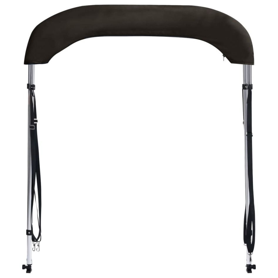Toldo bimini de 2 arcos negro 150x120x110