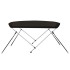 Toldo bimini de 2 arcos negro 150x120x110
