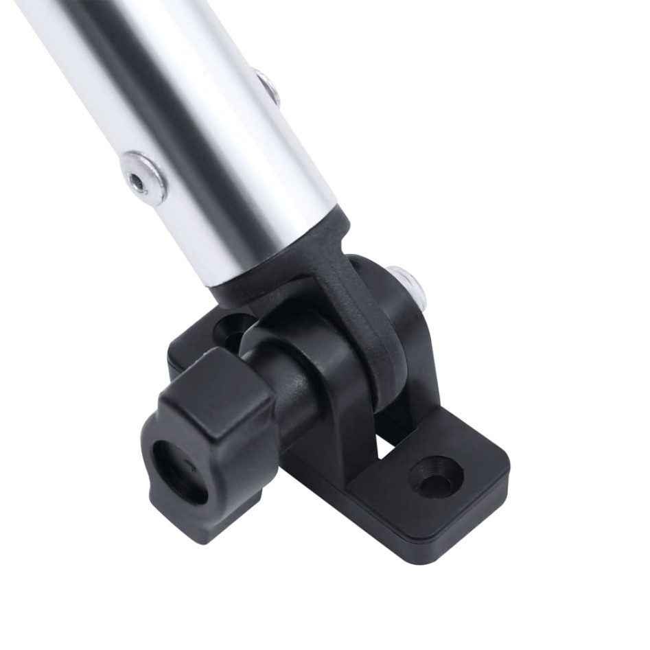 Toldo bimini de 2 arcos negro 150x120x110