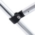 Toldo bimini de 2 arcos negro 150x120x110