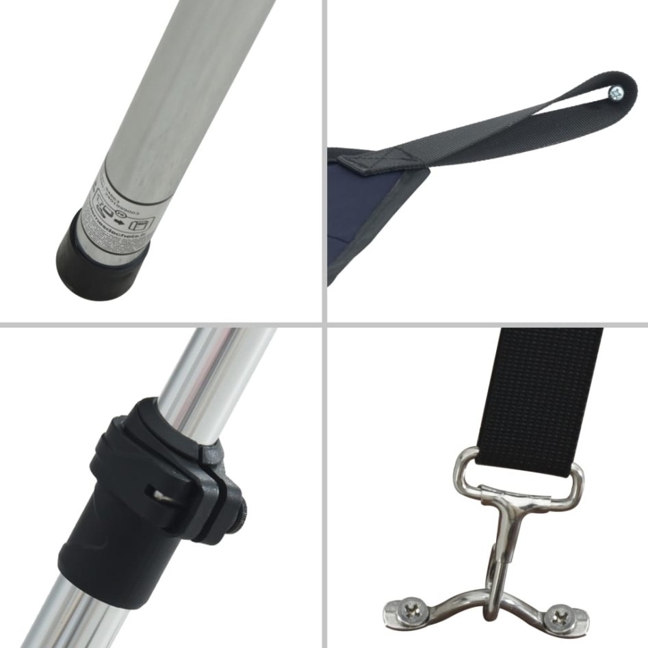 Toldo T-Top extensión azul marino 170x208x(115-183)