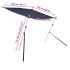 Toldo T-Top extensión azul marino 170x208x(115-183)