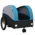 Remolque para bicicleta hierro negro y azul 30