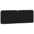 Cabecero de cama acolchado terciopelo negro 140
