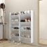 Zapateros de pared 4 uds contrachapada blanco brillo