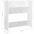 Zapateros de pared 4 uds contrachapada blanco brillo