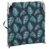 Tumbona plegable de acero y tela estampado de
