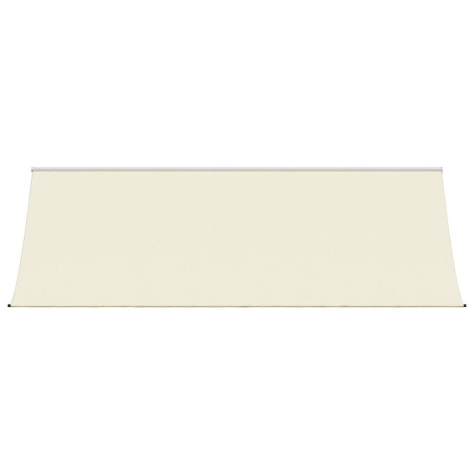 Toldo retráctil de tela y acero crema 350x150