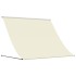 Toldo retráctil de tela y acero crema 250x150