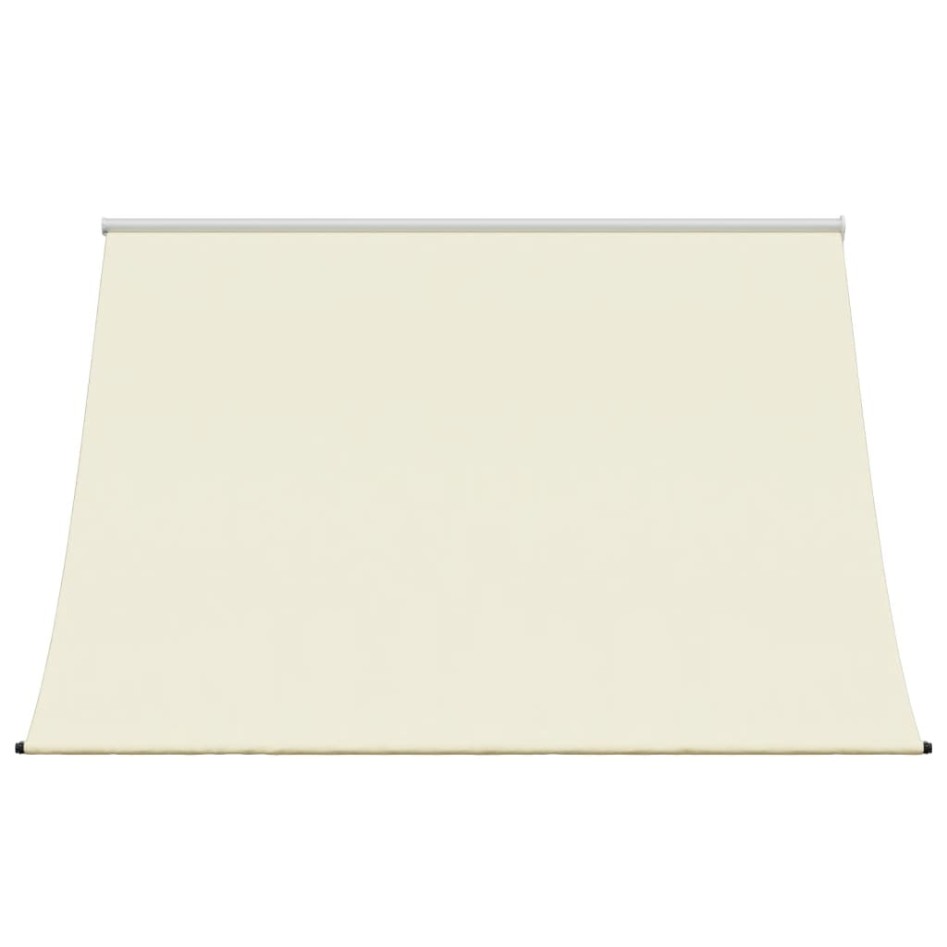 Toldo retráctil de tela y acero crema 250x150