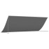 Toldo retráctil de tela y acero gris antracita 350x150