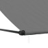 Toldo retráctil de tela y acero gris antracita 350x150