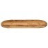 Tablero de mesa ovalado madera maciza mango rugosa 90x40x3,8
