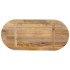 Tablero de mesa ovalado madera maciza de mango 80x40x3,8