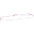 Tablero de mesa ovalado madera maciza de mango 90x40x3,8