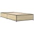 Estructura cama madera ingeniería metal roble Sonoma 75x190