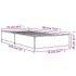 Estructura cama madera ingeniería metal roble Sonoma 75x190