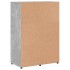 Aparador de madera de ingeniería gris hormigón 60x31x84