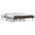 Estructura cama madera ingeniería metal marrón roble 120x200