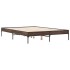 Estructura cama madera ingeniería metal marrón roble 120x200