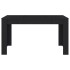 Mesa de comedor de madera contrachapada negro 140x74,5x76