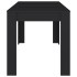 Mesa de comedor de madera contrachapada negro 140x74,5x76