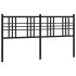 Cabecero de metal negro 160
