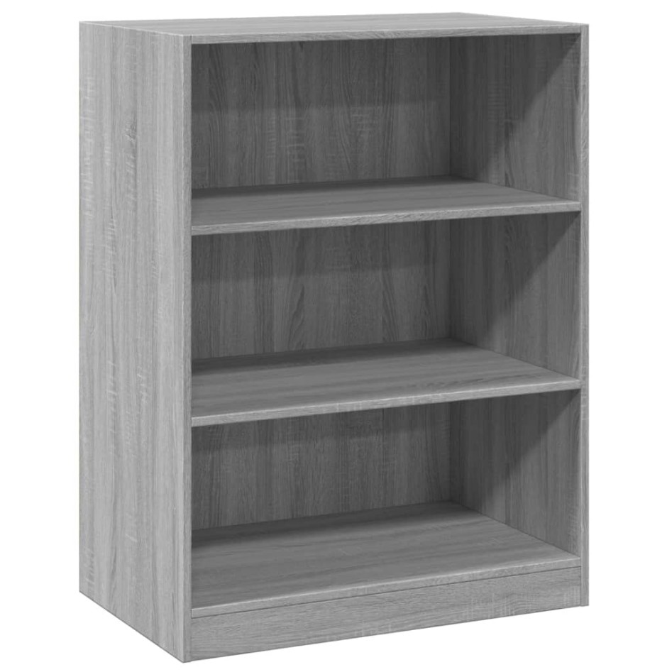 Armario de madera de ingeniería gris Sonoma 77x48x102