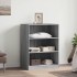 Armario de madera de ingeniería gris Sonoma 77x48x102
