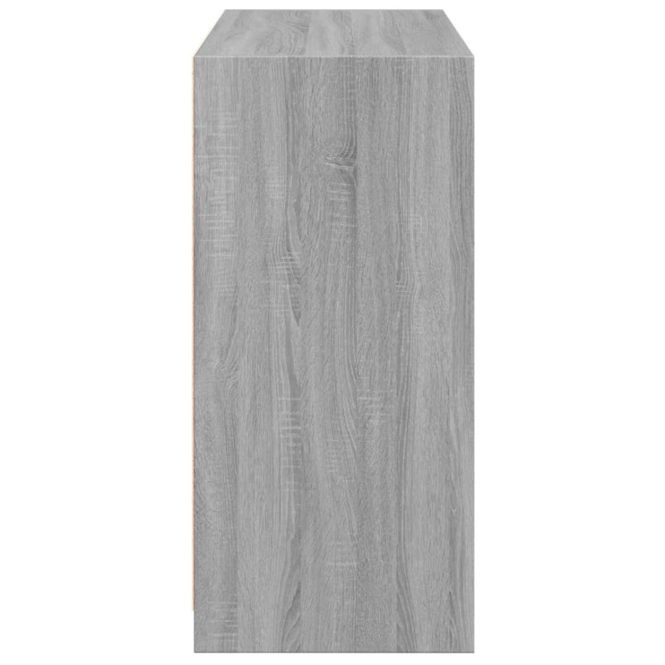 Armario de madera de ingeniería gris Sonoma 77x48x102