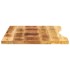 Tablero de escritorio con curva madera mango rugosa