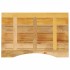 Tablero de escritorio con curva madera mango rugosa