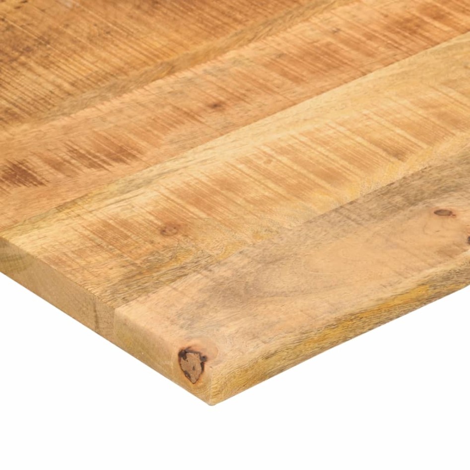 Tablero de escritorio con curva madera mango rugosa