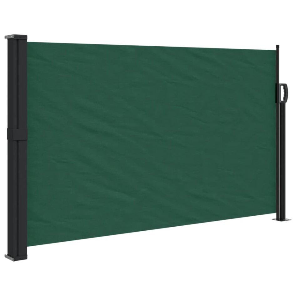 Toldo lateral retráctil verde oscuro 120x500