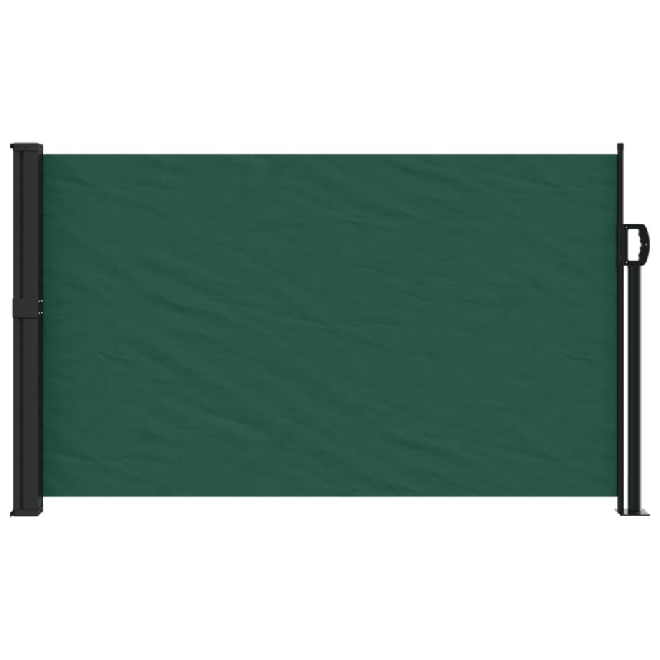 Toldo lateral retráctil verde oscuro 120x500