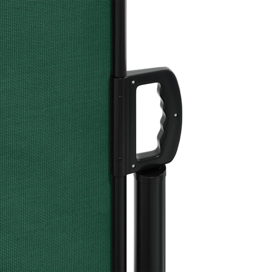 Toldo lateral retráctil verde oscuro 120x500