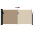 Toldo lateral retráctil gris taupe 100x500
