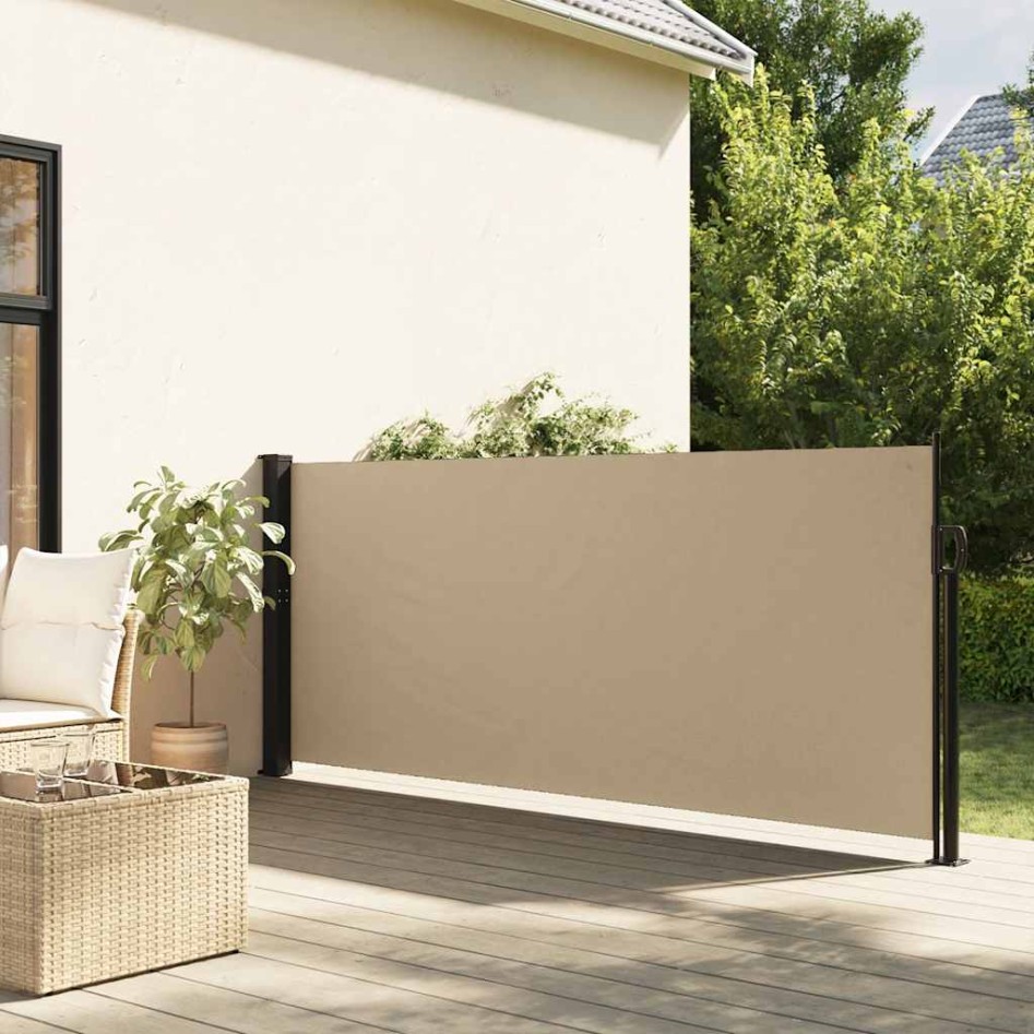 Toldo lateral retráctil beige 140x300