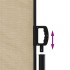 Toldo lateral retráctil beige 140x300