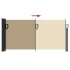Toldo lateral retráctil beige 100x300