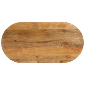Tablero de mesa ovalado madera maciza de mango 120x50x3,8