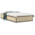Estructura cama madera ingeniería metal roble Sonoma 90x190