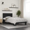 Estructura de cama madera de ingeniería y metal negra 75x190 cm