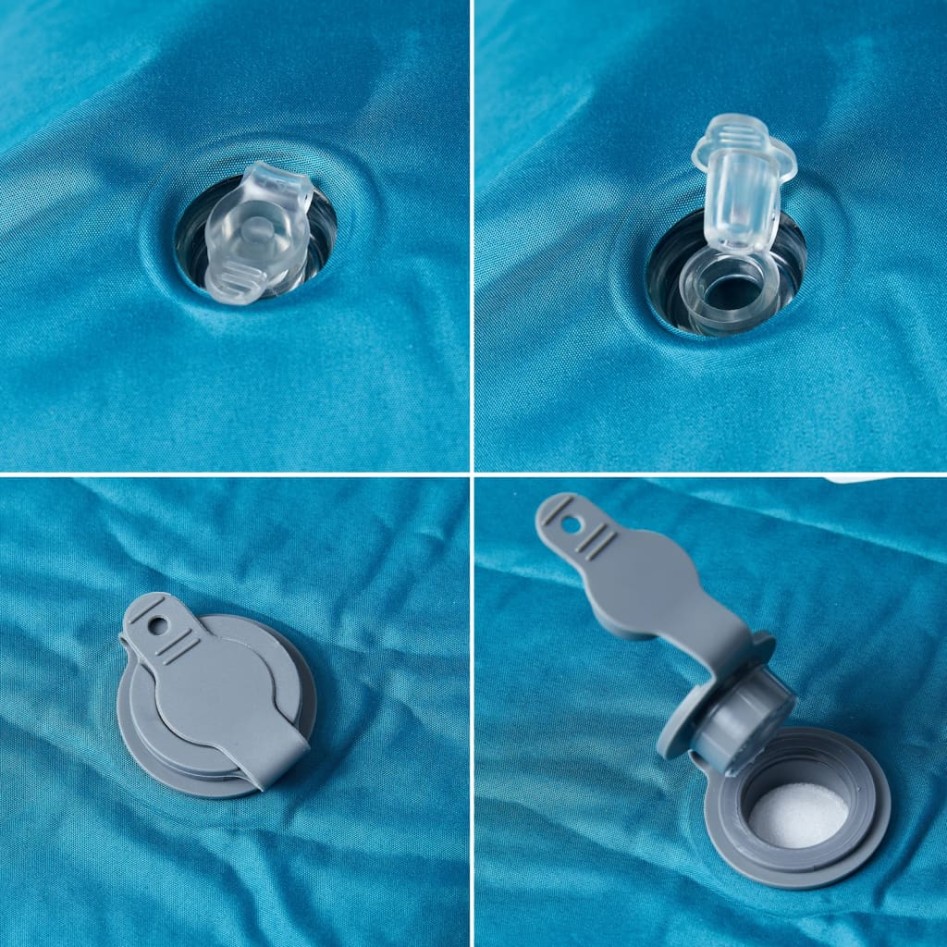 Colchón de camping autoinflable con almohada 1 persona